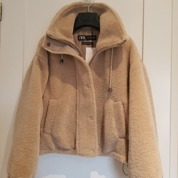 NWT! Zara Teddy Jacket - Picture 3 of 3